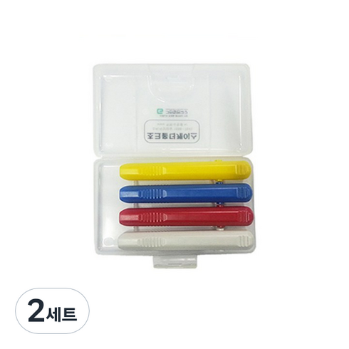 그린 초크 홀더 4종 + 케이스, 혼합색상, 2세트