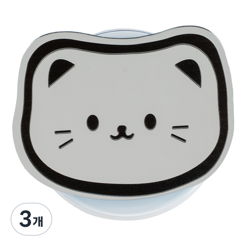 구스페리 동물 맥세이프 미러 스마트톡, 07 까망야옹이, 3개
