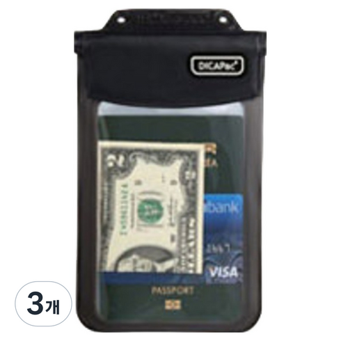 디카팩 다용도 방수팩 WP-565, 블랙, 3개
