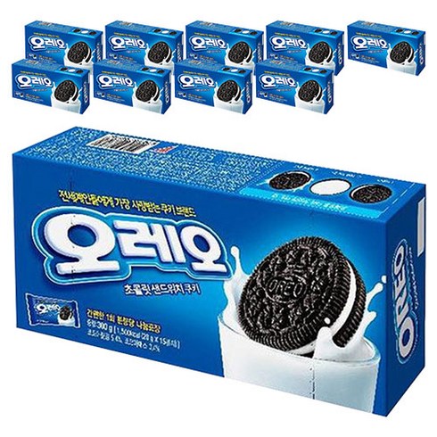 동서 오레오 화이트 샌드위치 쿠키, 300g, 10개