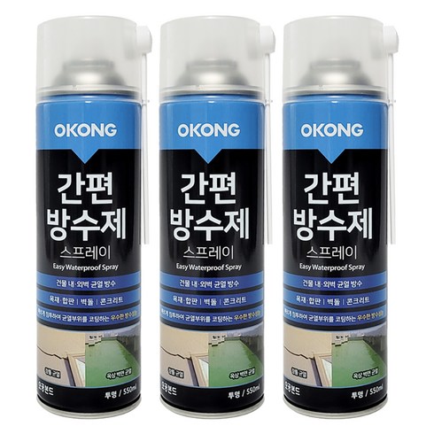 오공 간편 방수제 스프레이 투명, 3개