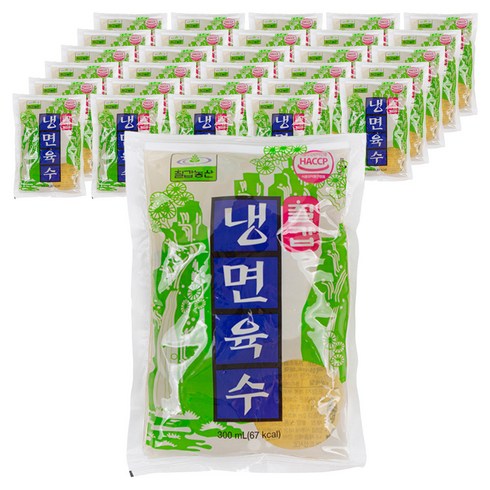 칠갑농산 냉면육수, 40개, 300ml