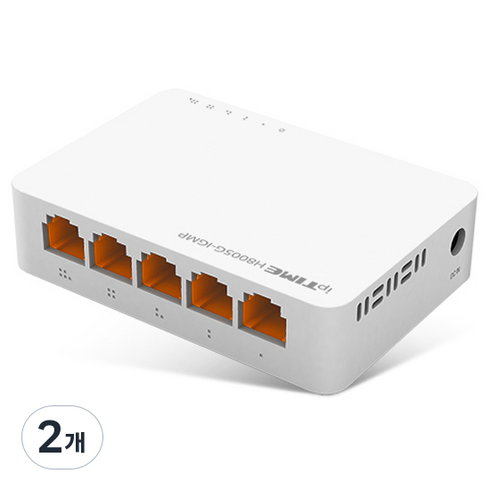 ipTIME 5포트 스위칭허브, H8005G-IGMP, 2개