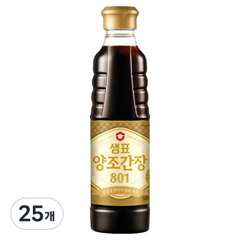샘표 양조간장 801, 25개, 500ml
