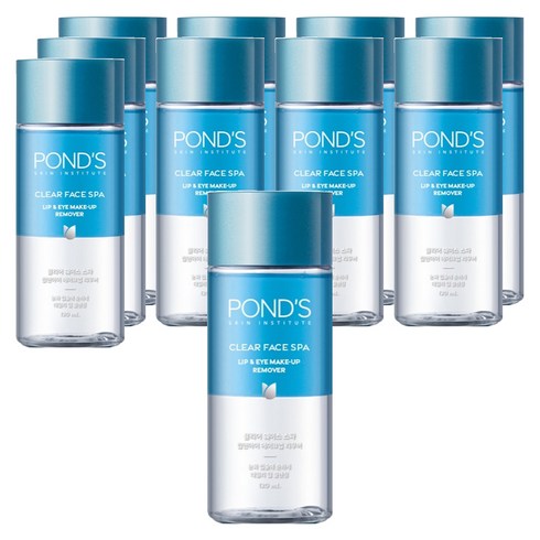 폰즈 클리어 훼이스 스파 립 앤 아이 메이크업 리무버, 120ml, 10개