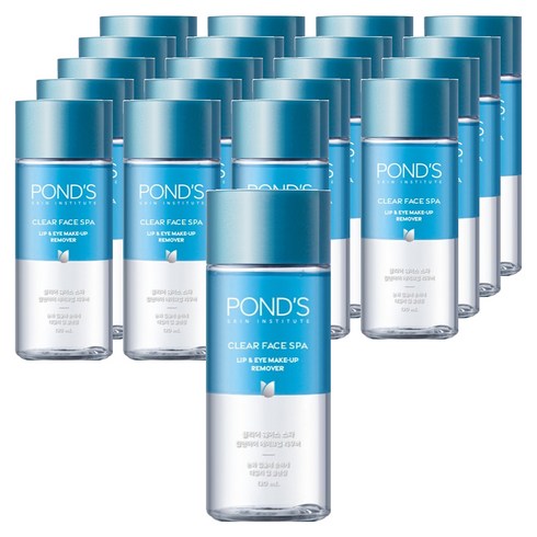폰즈 클리어 훼이스 스파 립 앤 아이 메이크업 리무버, 120ml, 20개