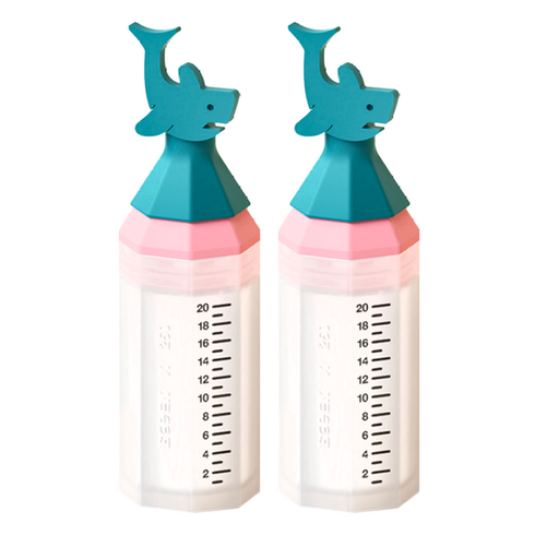 이크 실리콘 투약병 검정눈금 상어 20ml, 8809544410571, 2개