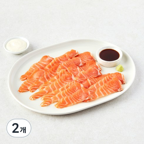 동원 노르웨이 두툼한 생연어회, 200g, 2개