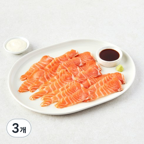 동원 노르웨이 두툼한 생연어회, 200g, 3개