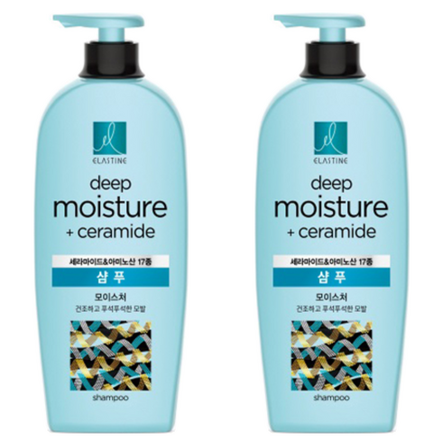 엘라스틴 세라마이드 모이스처 샴푸, 680ml, 2개