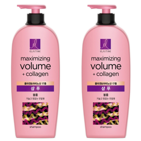 엘라스틴 마린콜라겐 탱글볼륨 샴푸, 680ml, 2개