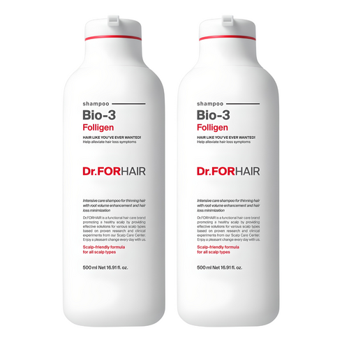 닥터포헤어 폴리젠 바이오3 샴푸, 500ml, 2개