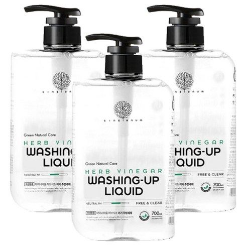 아이너바움 아기 주방세제 액상형 무향, 700ml, 3개