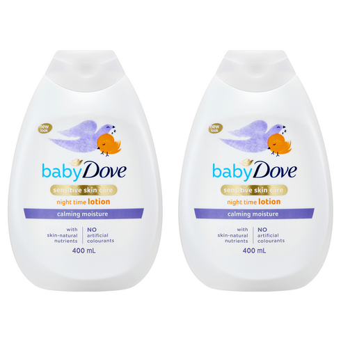 베이비도브 카밍 모이스처 바디로션, 400ml, 2개