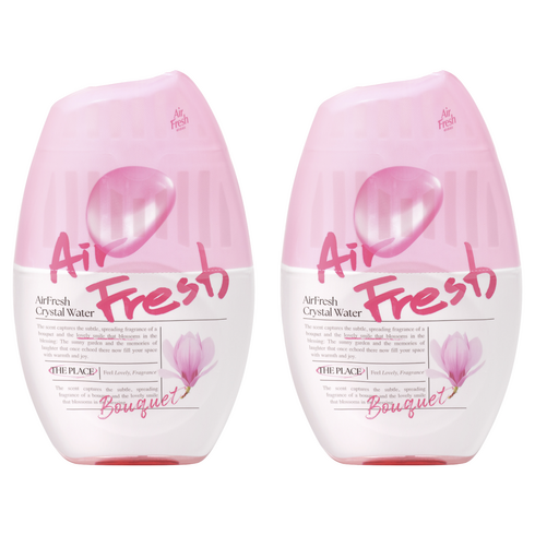 에어후레쉬 크리스탈워터 실내용 대용량 방향제, 400ml, 2개, 부케향