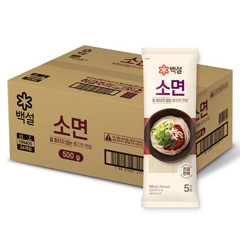 백설 소면, 500g, 24개