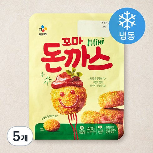 CJ제일제당 꼬마 돈까스 (냉동), 400g, 5개