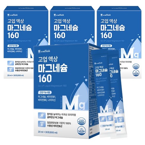 서울대위바이옴 고업 액상 마그네슘 160 30p, 600ml, 4개