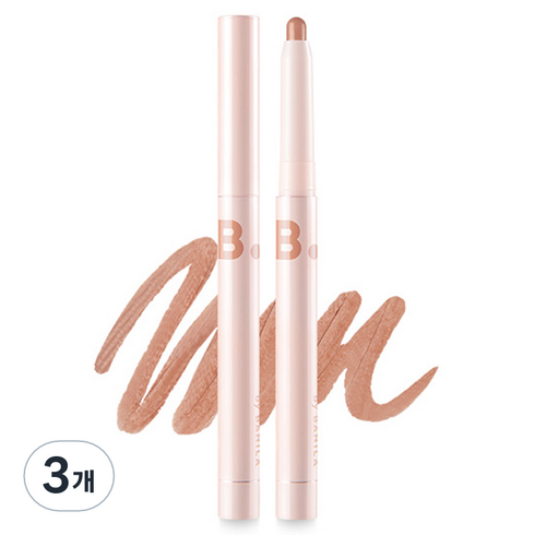 바닐라코 스머징 립 펜슬 0.8g, BE03 살몬 누드, 3개