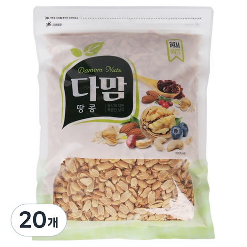 다맘 볶은 땅콩 반태, 1kg, 20개