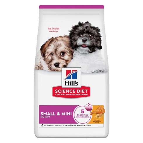 힐스사이언스다이어트 강아지 스몰 앤 미니 건식사료, 퍼피, 1.5kg, 1개