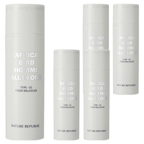 네이처리퍼블릭 아프리카 버드 옴므 올인원 프레시 밸런서, 150ml, 5개