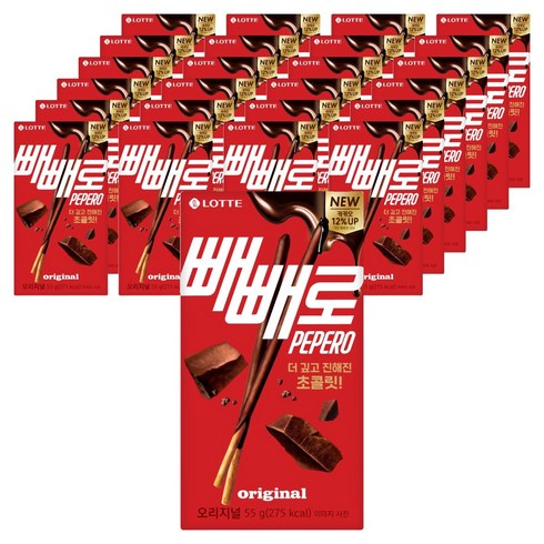 롯데웰푸드 빼빼로 초코, 54g, 25개