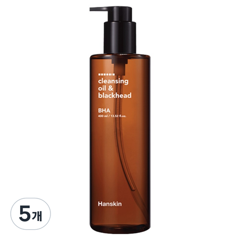 한스킨 블랙헤드 BHA 클렌징 오일, 400ml, 5개
