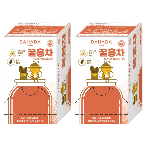 다하다 꿀홍차, 1.5g, 20개입, 2개