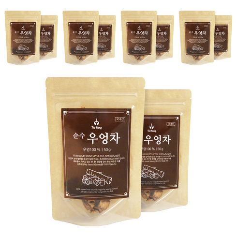 티랑 순수 볶음 우엉차, 50g, 1개입, 10개