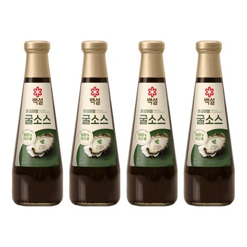 백설 남해굴소스, 500g, 4개