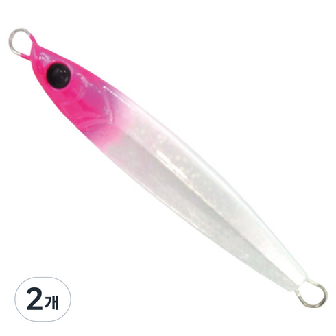 다미끼 삼치 방어 부시리 다이아그램 헤비 메탈지그, 11 WHITE PINK, 2개, 100g