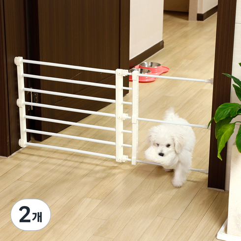 21세기트랜드 강아지 프리 안전문, 화이트, 2개