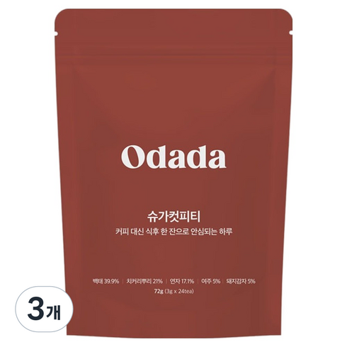 오다다 슈가컷피티, 3g, 24개입, 3개