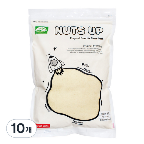 웰넛 너츠업 아몬드분말, 1kg, 10개