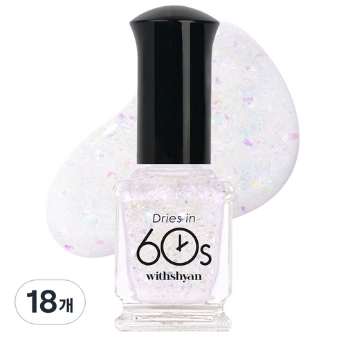 위드샨 60초 매니큐어, M126웨딩드레스, 9ml, 18개