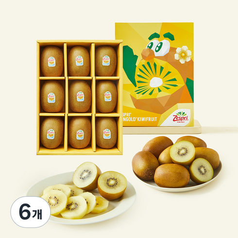 제스프리 점보 썬골드키위 9입, 6개, 1.35kg