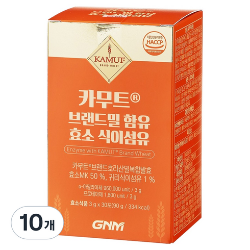 자연의품격 카무트 효소 식이섬유, 90g, 10개