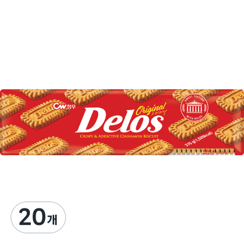 청우식품 델로스 오리지날 커피쿠키, 315g, 20개