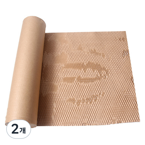 세븐집 크라프트 벌집형 종이완충재 30cm x 50m, 브라운, 2개