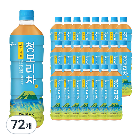 쟈뎅 제주의 봄 청보리차, 500ml, 72개