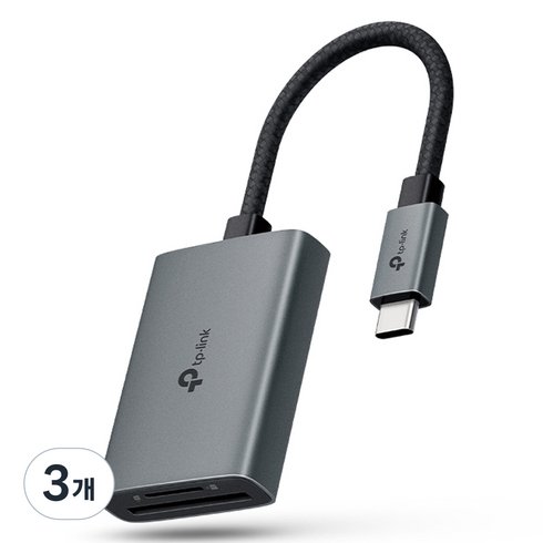 티피링크 USB 3.0 C타입 SD카드 리더기, 3개, UA430C