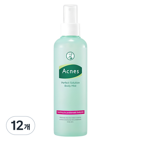 아크네스 퍼펙트 솔루션 바디미스트, 200ml, 12개
