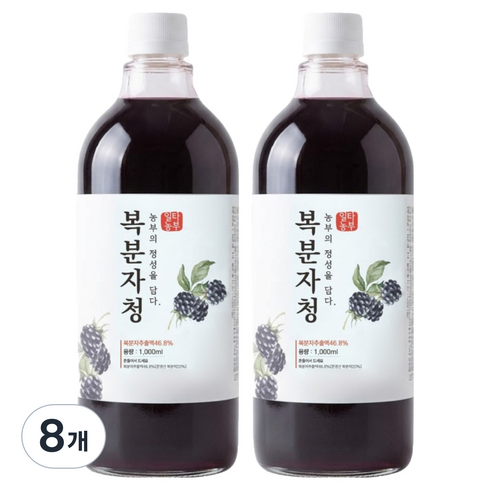 어반데이즈 복분자청, 8개, 1개입, 1L