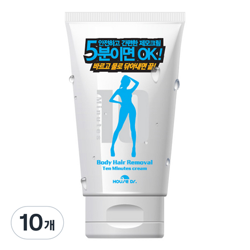 하우스닥터이글루 텐미닛 제모크림, 100g, 10개