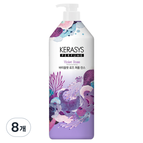 케라시스 퍼퓸 린스 바이올렛 로즈, 1L, 8개