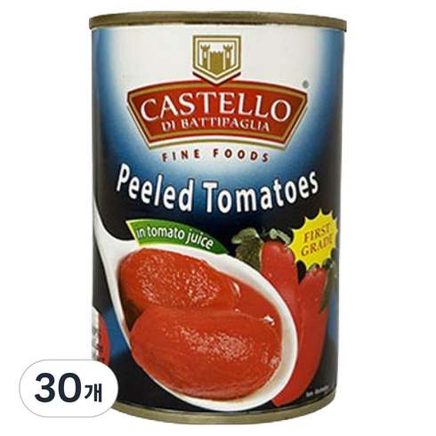 카스텔로 필드 토마토 통조림, 400g, 30개