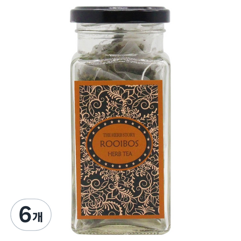 더허브스토리 허브차 루이보스 삼각티백, 1g, 6개, 15개입