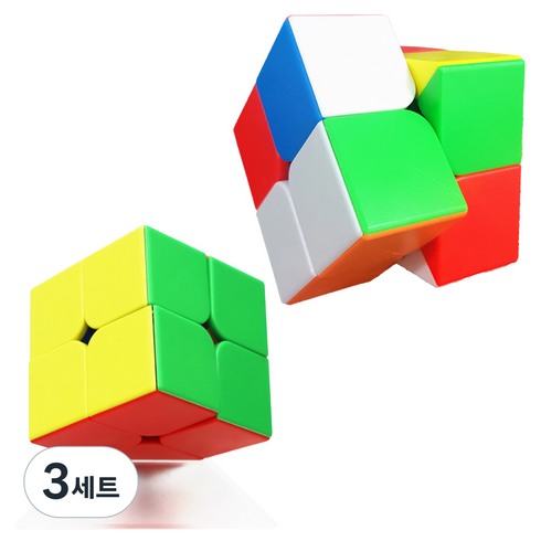 아가플러스 2x2 심플 스무스 큐브 2p, 파스텔, 3세트