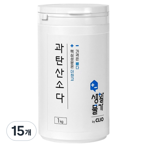크리오 생활물가 과탄산소다 다목적 세정제, 1kg, 15개